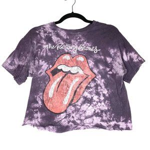Rolling Stones Tie Dye Crop T-Shirt